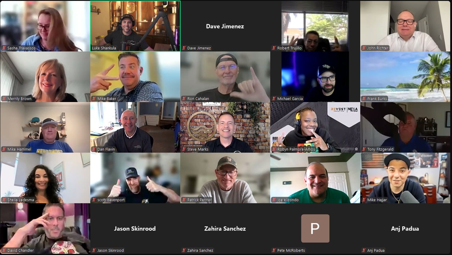 Direct Authority AI coaching call with 20+ loan officers